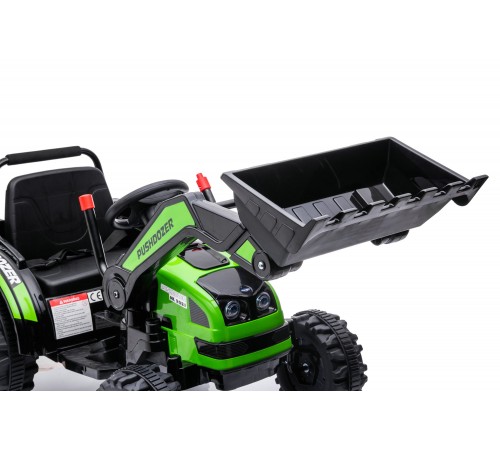 Детский электромобиль трактор с ковшом и прицепом (зеленый, 2WD, EVA) - HL389-LUX-GREEN-TRAILER Детский электромобиль трактор с ковшом и прицепом (зеленый, 2WD, EVA) - HL389-LUX-GREEN-TRAILER