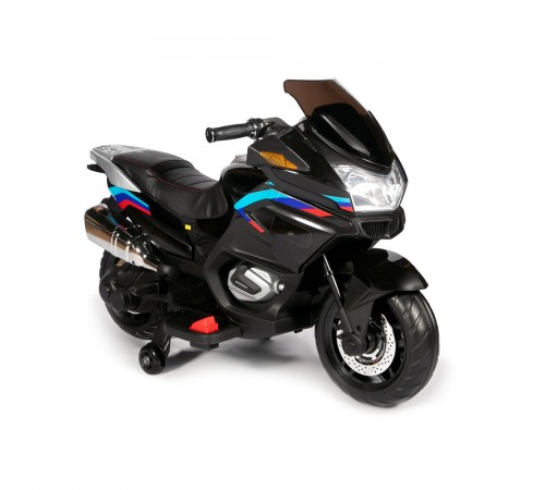 Детский электромотоцикл XMX (черный, EVA, с ручкой газа, 12V) - XMX609-BLACK Детский электромотоцикл XMX (черный, EVA, с ручкой газа, 12V) - XMX609-BLACK