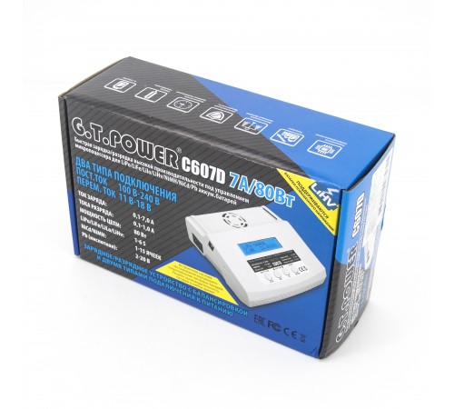 Универсальное зарядное устройство G.T.POWER C607D 7A 80W - GTP-C607D