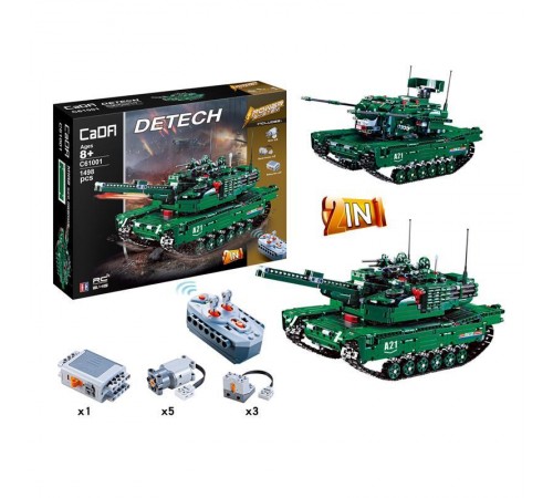 Конструктор Double E Cada Technics, Танк M1A2, 1498 деталей, пульт управления - C61001W Конструктор Double E Cada Technics, Танк M1A2, 1498 деталей, пульт управления - C61001W