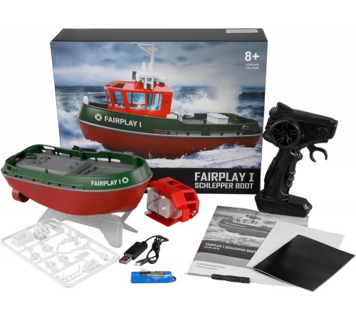 Радиоуправляемый буксир Tugboat зеленый 2.4G 1:72 - HL-3800-G Радиоуправляемый буксир Tugboat зеленый 2.4G 1:72 - HL-3800-G