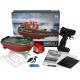 Радиоуправляемый буксир Tugboat зеленый 2.4G 1:72 - HL-3800-G