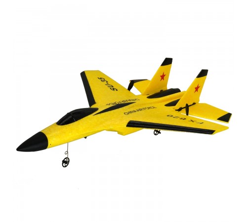 Радиоуправляемый самолет SU-35 для начинающих 2.4G - FX820-YELLOW Радиоуправляемый самолет SU-35 для начинающих 2.4G - FX820-YELLOW