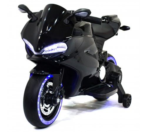 Детский электромотоцикл Ducati Black (12V, EVA, ручка газа) - FT-1628-SP-BLACK Детский электромотоцикл Ducati Black (12V, EVA, ручка газа) - FT-1628-SP-BLACK