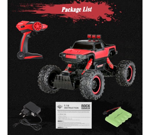 Радиоуправляемый краулер Rock Crawler 4WD 1:14 RTR 2.4G - HB-P1404 Радиоуправляемый краулер Rock Crawler 4WD 1:14 RTR 2.4G - HB-P1404