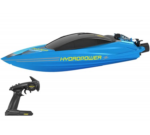Радиоуправляемый катер с водяной помпой Blue HydroJet (25 км/ч, 42 см) - HC807-BLUE Радиоуправляемый катер с водяной помпой Blue HydroJet (25 км/ч, 42 см) - HC807-BLUE