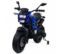 Детский электромотоцикл Harley Davidson (12V, EVA, ручка газа) - DLS01-SP-BLUE