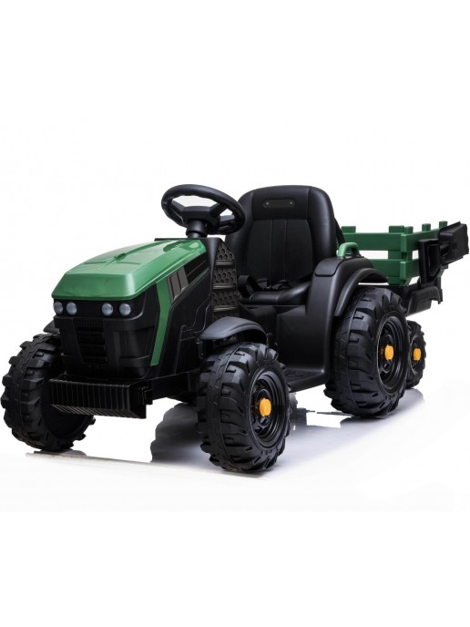 Детский электромобиль Bettyma трактор с прицепом 2WD 12V - BDM0925-GREEN