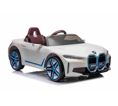 Детский электромобиль BMW I4 (полный привод, 12V) - JE1009-WHITE Детский электромобиль BMW I4 (полный привод, 12V) - JE1009-WHITE