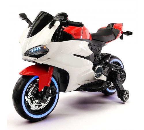 Детский электромотоцикл Ducati 12V - FT-1628-RED-WHITE Детский электромотоцикл Ducati 12V - FT-1628-RED-WHITE