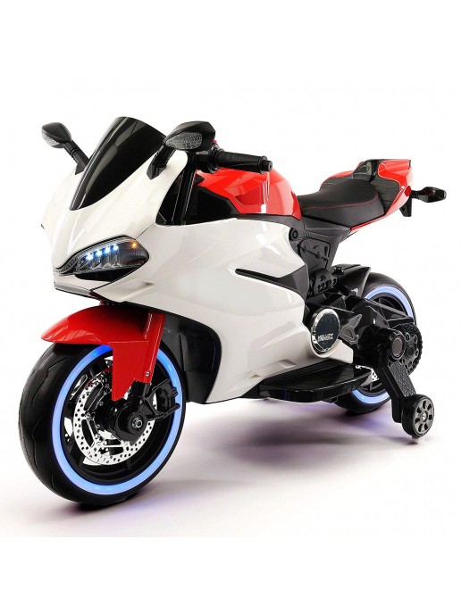 Детский электромотоцикл Ducati 12V - FT-1628-RED-WHITE