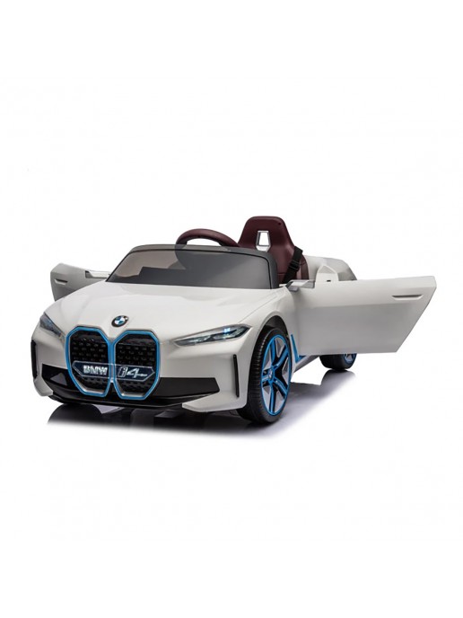 Детский электромобиль BMW I4 (полный привод, 12V) - JE1009-WHITE