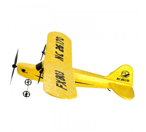 Радиоуправляемый самолет Piper Cub J3 для начинающих 2.4G - FX803-YELLOW