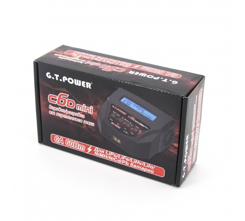 Универсальное зарядное устройство G.T.POWER C6D mini 6A 60W - GTP-C6-MINI