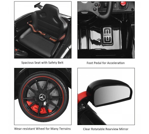 Детский электромобиль Hollicy Mercedes GT4 AMG Carbon Black 12V - SX1918S-BLACK-PAINT
