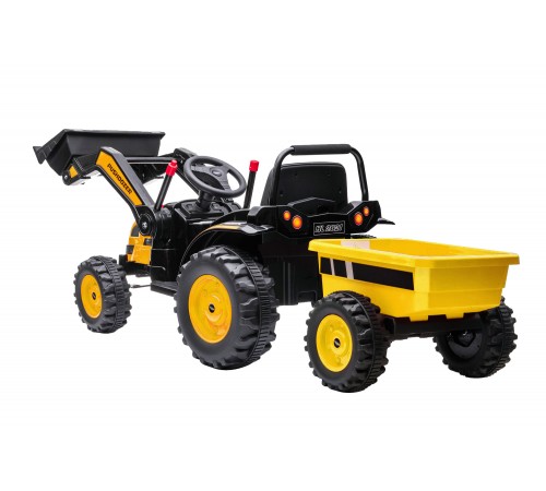 Детский электромобиль трактор с ковшом и прицепом (желтый, 2WD, EVA) - HL389-LUX-YELLOW-TRAILER Детский электромобиль трактор с ковшом и прицепом (желтый, 2WD, EVA) - HL389-LUX-YELLOW-TRAILER