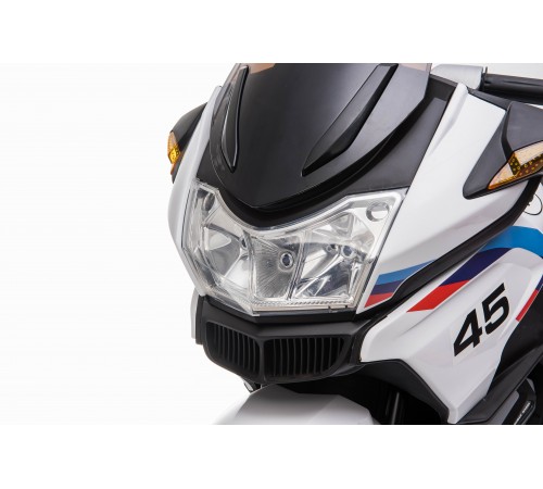 Детский электромотоцикл XMX (белый, EVA, с ручкой газа, 12V) - XMX609-WHITE Детский электромотоцикл XMX (белый, EVA, с ручкой газа, 12V) - XMX609-WHITE