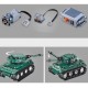 Конструктор Double E Cada Technics, Танк Tiger 1, 313 деталей, пульт управления - C51018W