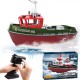 Радиоуправляемый буксир Tugboat зеленый 2.4G 1:72 - HL-3800-G