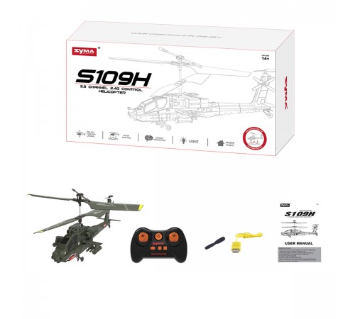 Радиоуправляемый вертолет Apache AH-64 - SYMA-S109H Радиоуправляемый вертолет Apache AH-64 - SYMA-S109H