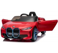 Детский электромобиль BMW I4 (полный привод, 12V) - JE1009-RED