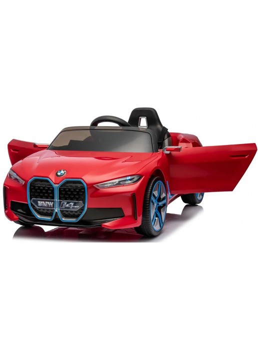 Детский электромобиль BMW I4 (полный привод, 12V) - JE1009-RED
