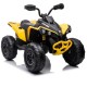 Детский электроквадроцикл BRP Can-Am Renegade (12V, полный привод, желтый) - DK-CA002-YELLOW