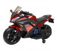 Детский электромотоцикл Kawasaki Ninja (12V, EVA, спидометр, ручка газа) - DLS07-SP-RED