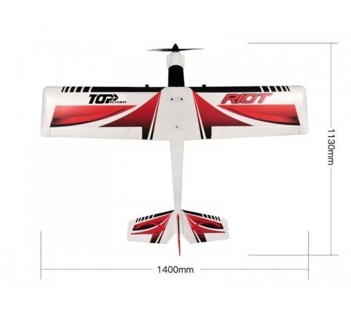 Радиоуправляемый самолет Top RC Riot Pro 1400мм 2.4G RTF - TOP049E Радиоуправляемый самолет Top RC Riot Pro 1400мм 2.4G RTF - TOP049E