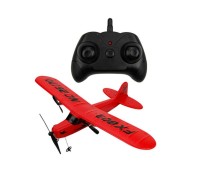 Радиоуправляемый самолет Piper Cub J3 для начинающих 2.4G - FX803-RED
