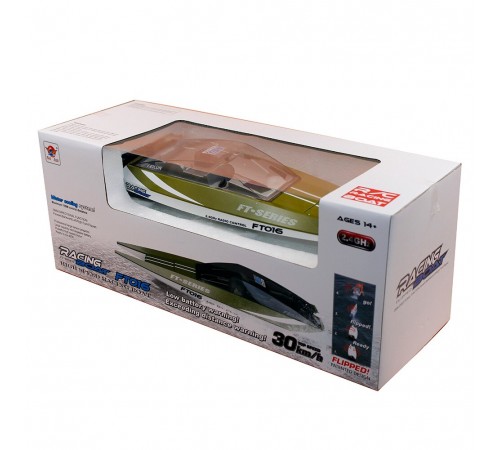 Радиоуправляемый катер Feilun FT016 Racing Boat Green RTR 2.4G - FT016 Радиоуправляемый катер Feilun FT016 Racing Boat Green RTR 2.4G - FT016