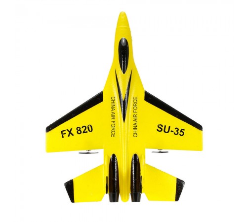 Радиоуправляемый самолет SU-35 для начинающих 2.4G - FX820-YELLOW Радиоуправляемый самолет SU-35 для начинающих 2.4G - FX820-YELLOW