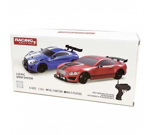 Радиоуправляемая машина для дрифта HB Ford Mustang (4WD, свет, пар, акб, 1:16) - SC16A01-1