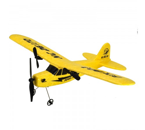 Радиоуправляемый самолет Piper Cub J3 для начинающих 2.4G - FX803-YELLOW