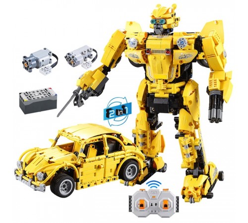 Радиоуправляемый конструктор CADA 2 в 1 трансформер B127-BeeBot (1124 детали) - C51029W Радиоуправляемый конструктор CADA 2 в 1 трансформер B127-BeeBot (1124 детали) - C51029W
