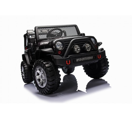 Детский электромобиль джип XMX с полным приводом (черный, EVA, 12V) - XMX618-4WD-BLACK