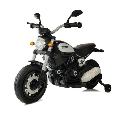 Детский мотоцикл Qike Чоппер белый - QK-307-BLACK Детский мотоцикл Qike Чоппер белый - QK-307-BLACK