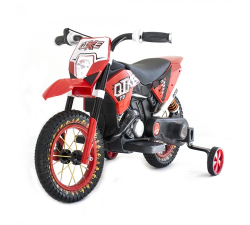 Детский кроссовый электромотоцикл Qike TD Red 6V - QK-3058-RED Детский кроссовый электромотоцикл Qike TD Red 6V - QK-3058-RED