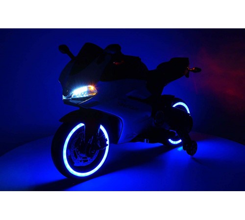 Детский электромотоцикл Ducati 12V - FT-1628-BLUE-WHITE Детский электромотоцикл Ducati 12V - FT-1628-BLUE-WHITE