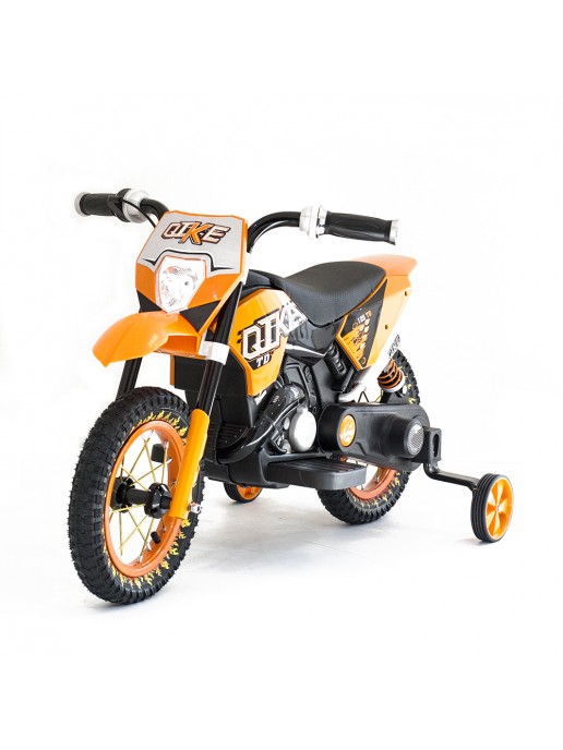 Детский кроссовый электромотоцикл Qike TD Orange 6V - QK-3058-ORANGE