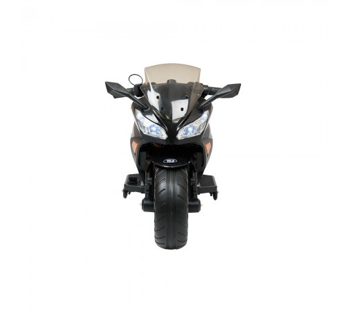 Детский электромотоцикл Kawasaki Ninja (12V, EVA, спидометр, ручка газа) - DLS07-BLACK