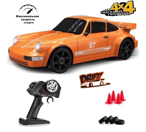 Радиоуправляемая машина для дрифта Porsche 911 GT RS 4WD 1:24 - 757-4WD33B Радиоуправляемая машина для дрифта Porsche 911 GT RS 4WD 1:24 - 757-4WD33B