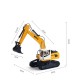 Радиоуправляемый экскаватор HUI NA TOYS масштаб 1:24 2.4G - HN1516