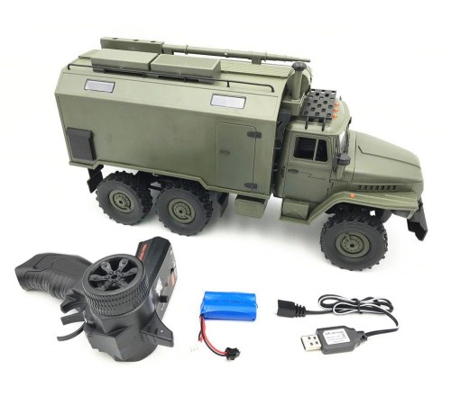 Радиоуправляемый внедорожник WPL Советский военный грузовик Урал 4WD 1:16 2.4G - WPLB-36 Радиоуправляемый внедорожник WPL Советский военный грузовик Урал 4WD 1:16 2.4G - WPLB-36