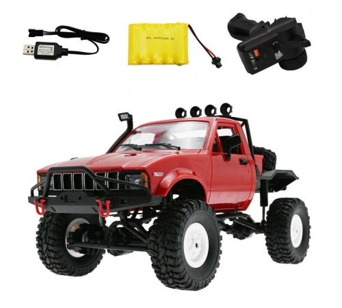 Радиоуправляемая машина WPL пикап Hilux (красный) 4WD 2.4G 1:16 RTR - WPLC-14R-RED