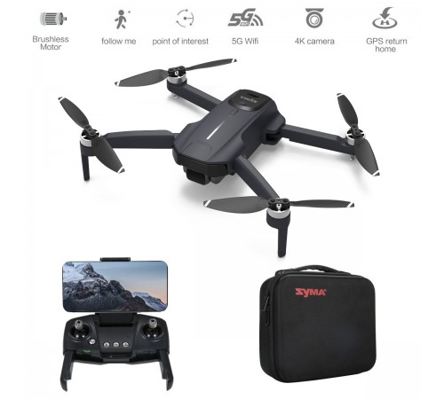 Радиоуправляемый квадрокоптер SYMA W5 FPV GPS 4K 5G - SYMA-W5 Радиоуправляемый квадрокоптер SYMA W5 FPV GPS 4K 5G - SYMA-W5
