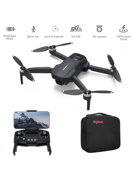 Радиоуправляемый квадрокоптер SYMA W5 FPV GPS 4K 5G - SYMA-W5