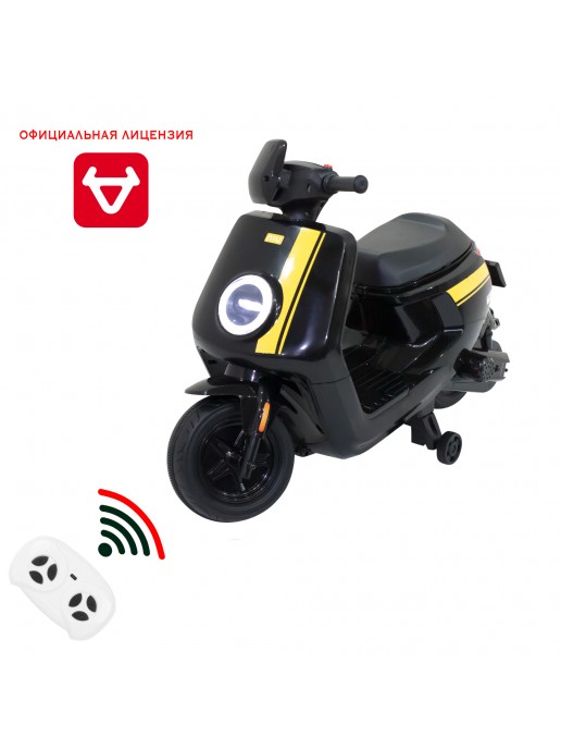 Детский электромотоцикл скутер с пультом управления NIU MQi+ Sport 12V - AHL012-BLACK