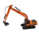 Металлический гусеничный экскаватор HuiNa Toys 1:50 - HN1722-ORANGE
