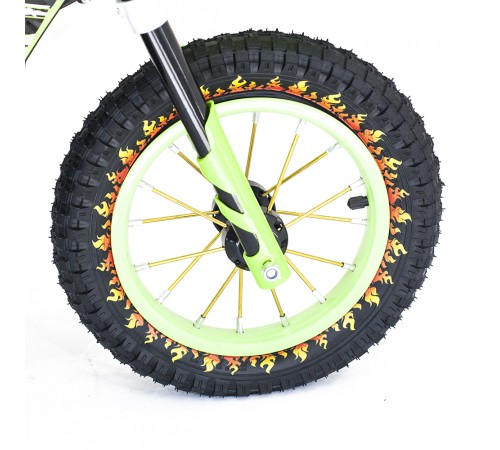 Детский кроссовый электромотоцикл Qike TD Green 6V - QK-3058-GREEN